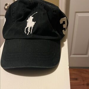 Polo by Ralph Lauren Black and White Logo Hat